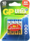 GP Ultra Plus - Alkaline AAA - 1.5 V - 4 stuks