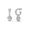Guess Jewellery JUBE04596JWRHT-U - Oorbellen - Ronde hanger met kristallen - Zilverkleurig