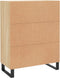 vidaXL - Dressoir - 69,5x34x90 - cm - bewerkt - hout - sonoma - eikenkleurig