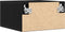 vidaXL - Bedside - Cabinet - Wandgemonteerd - Zwart - Eiken - 35x35x20 - cm