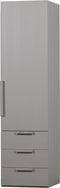 WOOOD Rens Kledingkast 1-Deurs - Noten/Grijs - 210x55x58