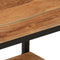 vidaXL - Wandschap - 40x30x50 - cm - massief - acaciahout - en - ijzer