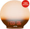 DistinQ Wake-Up Light - Wekkerradio - Dubbele wektijd Slaaphulp USB aansluiting - Houtkleurig