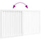 vidaXL - Hondenhek - inklapbaar - 2 - panelen - 160 - cm - populierenhout - wit