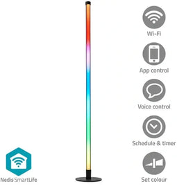Nedis SmartLife - Vloerlamp - Slimme LED met 135 kleuren - Multi-color