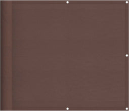 vidaXL - Balkonscherm - 90x1000 - cm - 100% - oxford - polyester - bruin