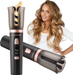 Curlglam Automatische Krultang - Draadloos USB Oplaadbaar - 6 Temperatuurstanden - Grijs