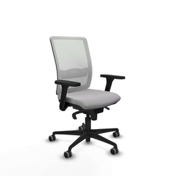 Piqueras y Crespo 3D036G0 - Bureaustoel - Verstelbare hoogte met armleuning - Lichtgrijs