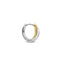 TI SENTO Dames Oorbellen - 925 zilver - Zirkonia met geel verguld - 7667ZY