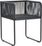vidaXL - Tuinstoelen - 4 - st - met - kussens - poly - rattan - zwart