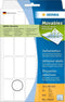 Huismerk Herma 10609 Movable Etiket 19X40mm Wit - 640 etiketten