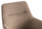Criks Design Eetkamerstoel Olivia Bruin – 53x66x87 cm – Draaibare Armstoel met Comfortabele Stoffen