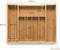 Budu Bestekbak #38 - Uitschuifbaar Bamboe Bestekcassette - 5/7 vakken - 38 x 29,5 - 47,8 cm