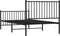 vidaXL - Bedframe - met - hoofd- - en - voeteneinde - metaal - zwart - 100x190 - cm