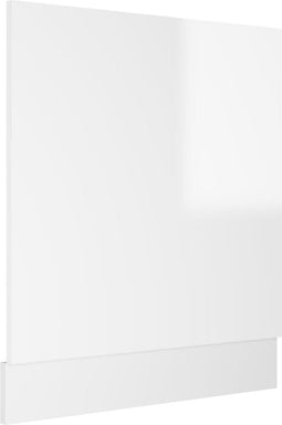 vidaXL - Vaatwasserpaneel - 59,5x3x67 - cm - spaanplaat - hoogglans - wit