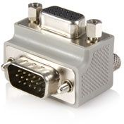 Startech.com VGA / VGA Kabeladapter Type 1 - M/F - Haakse aansluiting - Grijs