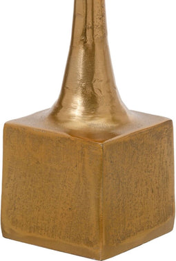 Kaarshouder 12 x 12 x 48,5 cm Gouden Aluminium