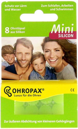 OHROPAX Mini Silicon - Oordopjes - Ideaal voor nauwe gehoorgang en kinderen - Groen