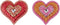 4.25 inch Heart Orna X 2. I 5x5x10 cm kerstornament