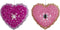 4.25 inch Heart Orna X 2. II 5x5x10 cm kerstornament
