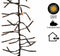 4,2m LED Cluster kerstboomverlichting - Goud - 448 lampjes - Dimbaar