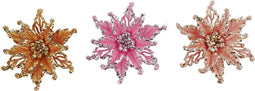 4.7 inch Snowflake Orna X 3. 5x5x10 cm kerstornament