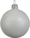 4 Glazen kerstballen glans 10 cm winter wit