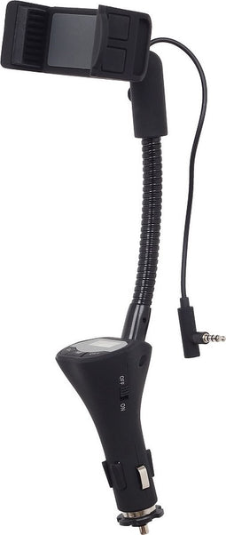 4-in-1 smartphonehouder met USB-lader (1X) FM transmitter en handsfree functie