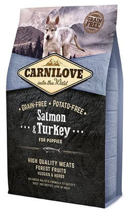 4 kg Carnilove salmon / turkey puppies hondenvoer