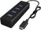 4 Poorten Hub USB 3.0 Zwart