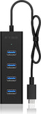 4 Poorten Hub USB 3.0 Zwart
