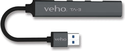 4-poorts USB-A Mini-hub | Veho TA-3