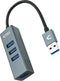 4-Port USB Hub NANOCABLE 10.16.4402 USB 3.0 Grey