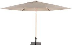 4 Seasons Azzurro stokparasol Ø300 cm sand solefin - houtlook frame