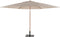 4 Seasons Azzurro stokparasol Ø300 cm sand solefin - houtlook frame