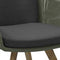 4 Seasons Flores dining tuinstoel met teak poten - Groen (1 st.) - OP = OP