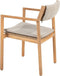 4 Seasons Levi dining tuinstoel (1 stuk) - teakhout - stapelbaar