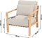 4 Seasons Lucas loungestoel (1 stuk) - teakhout