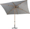4 Seasons Outdoor Azzurro Parasol 200x300 cm - Antraciet/Houtlook Frame