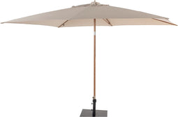 4 Seasons Outdoor Azzurro Parasol 200x300 - Sand/Houtlook Frame
