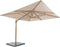 4 Seasons Outdoor Hacienda Zweefparasol 300x400 - Sand/Houtlook Frame