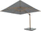 4 Seasons Outdoor Siesta Premium Zweefparasol 300x300 - Antraciet/Houtlook Frame