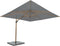 4 Seasons Outdoor Siesta Premium Zweefparasol 300x300 - Antraciet/Houtlook Frame