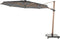 4 Seasons Outdoor Siesta Premium Zweefparasol Ø350 - Charcoal/Houtlook Frame