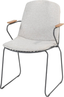 4 Seasons Outdoor Veneto stapelbare tuinstoel - antraciet