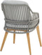 4-Seasons Sempre tuinstoel - Teak/Silver Grey (1 stuk) - OP=OP