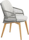 4-Seasons Sempre tuinstoel - Teak/Silver Grey (1 stuk) - OP=OP