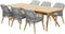 4-Seasons Sempre tuinstoel - Teak/Silver Grey (1 stuk) - OP=OP