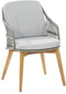 4-Seasons Sempre tuinstoel - Teak/Silver Grey (1 stuk) - OP=OP