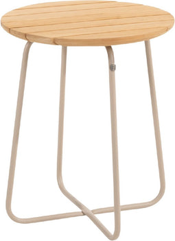 4 Seasons Verdi ronde bijzettafel teak 45 cm. - latte